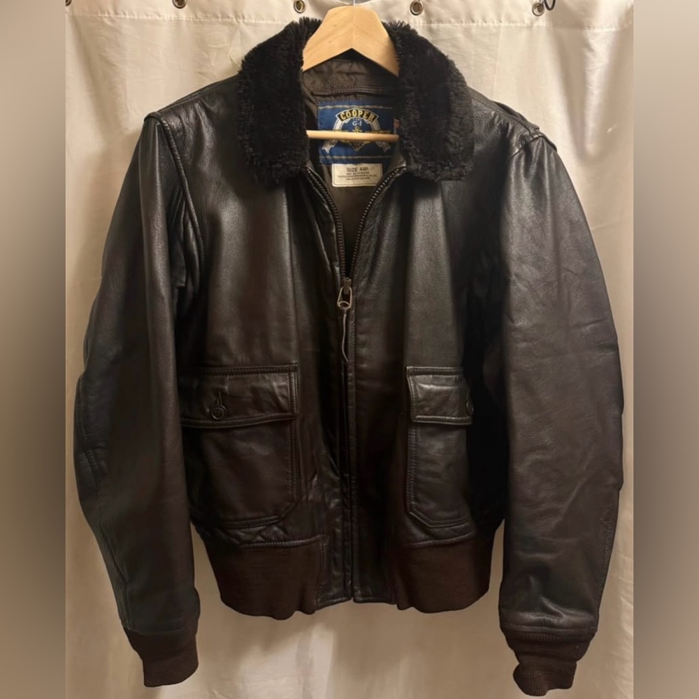 US Navy Cooper G-1 Aviator Bomber Jacket *Vintage - Made in USA*